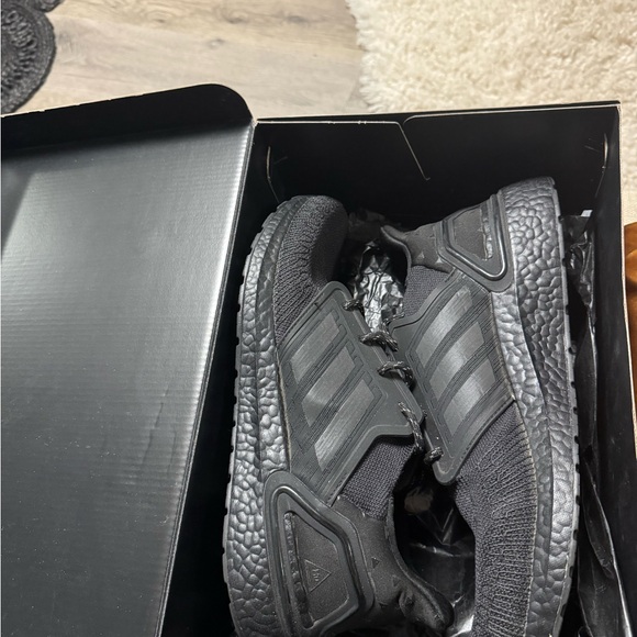 Adidas Ultraboost 20 “All Black” Pharrell Williams GUC Men Size 13 - Picture 3 of 10